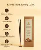 Nchant’s Pure Sandalwood Incense Sticks for Meditation, Rituals, and Relaxation
