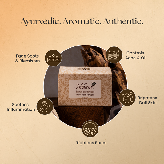 Nchant’s Pure Sandalwood Powder for Skincare and Ritual Use