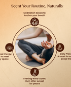 Nchant’s Premium Sandalwood Log for Rituals, Meditation, and Energy Cleansing