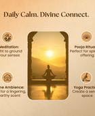 Nchant’s Pure Sandalwood Incense Sticks for Meditation, Rituals, and Relaxation