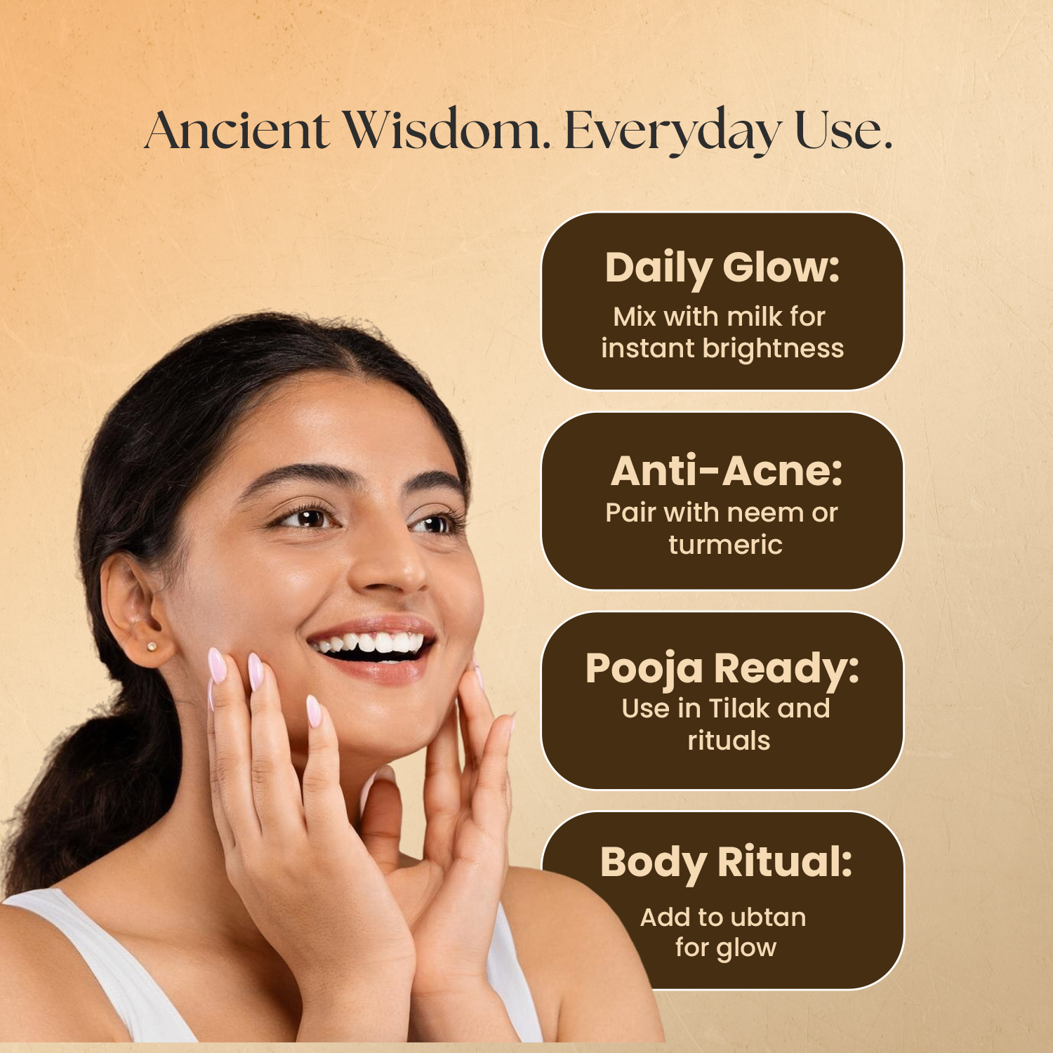Nchant’s Pure Sandalwood Powder for Skincare and Ritual Use