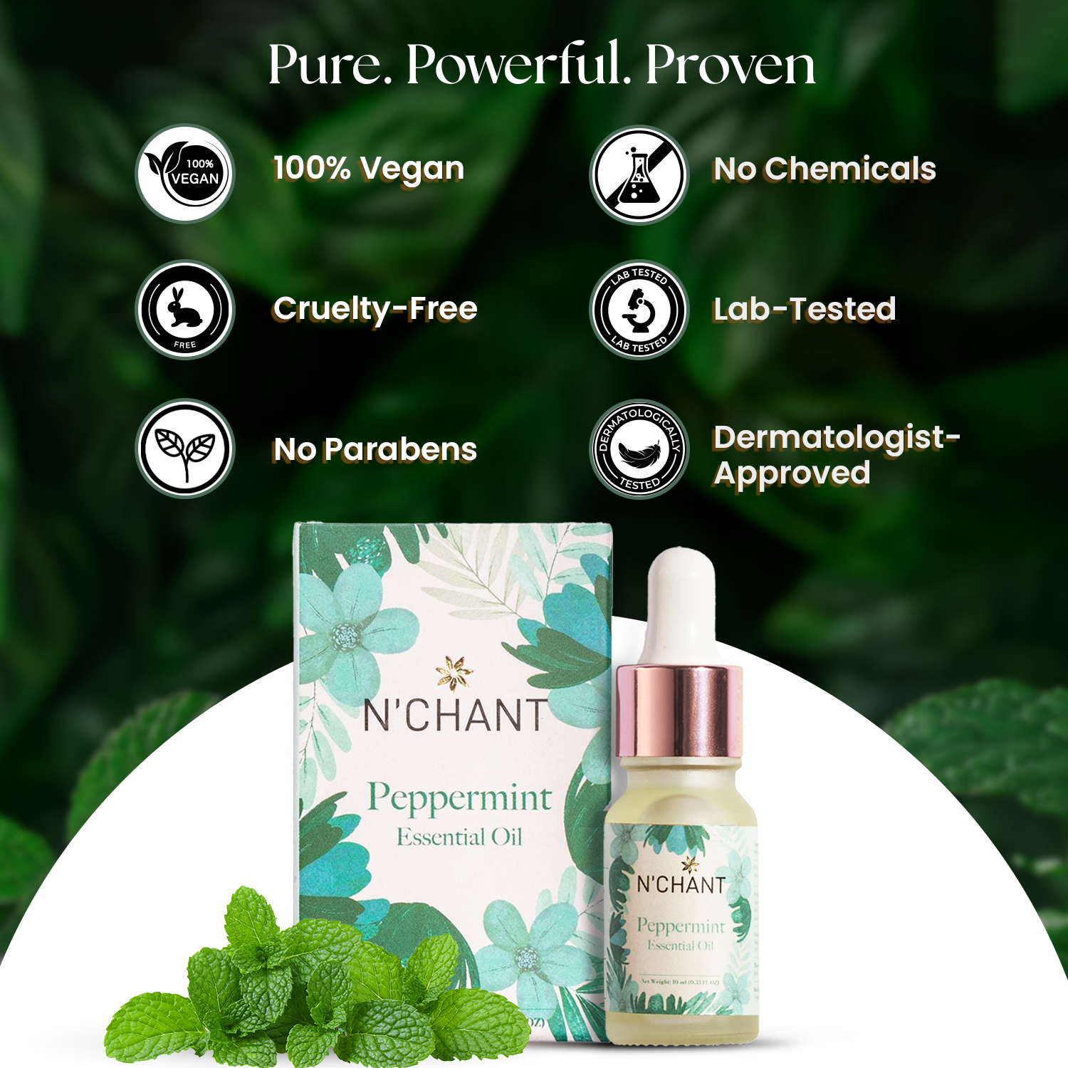 N'Chant’s Peppermint Essential Oil for Clarity & Calm