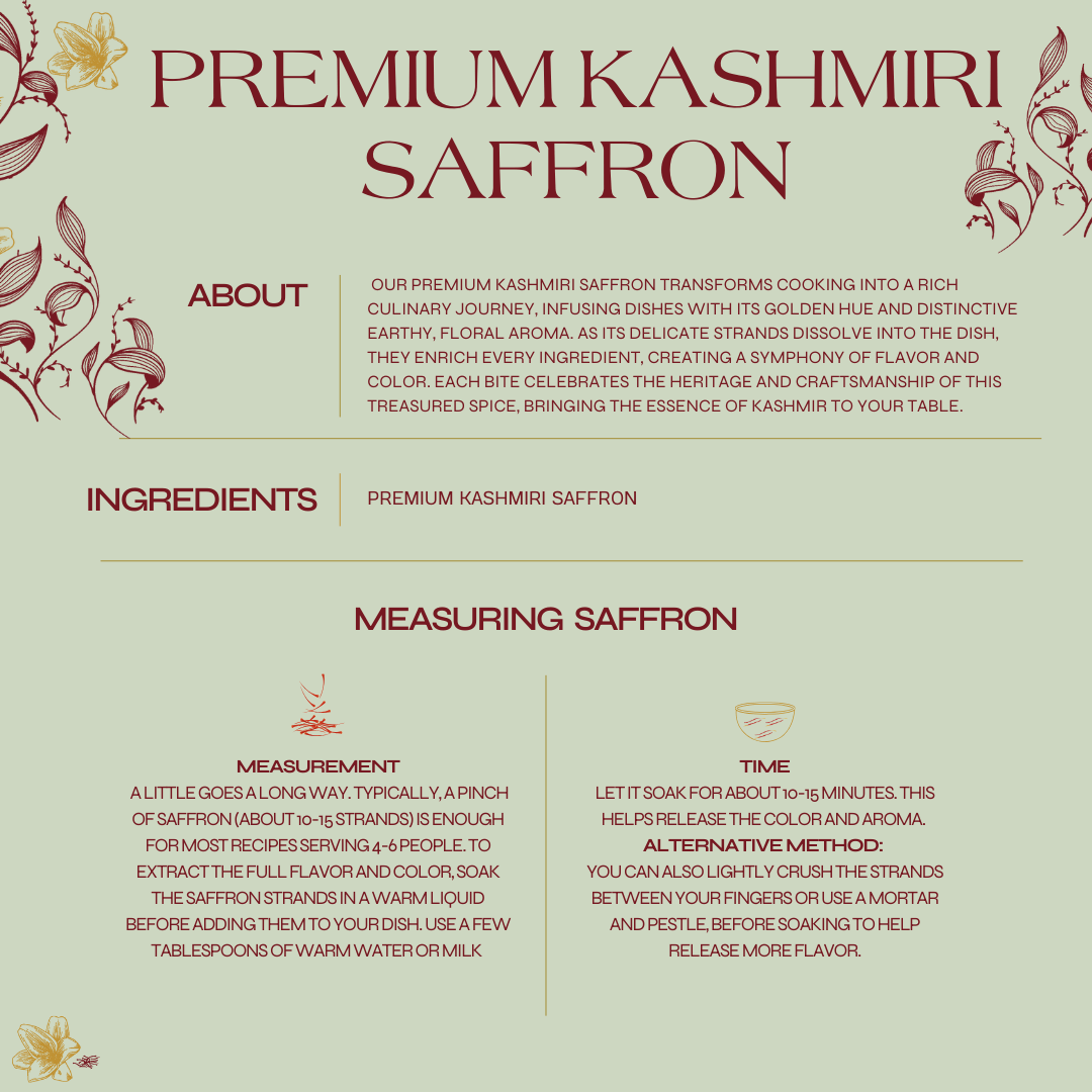 Premium Kashmiri Saffron