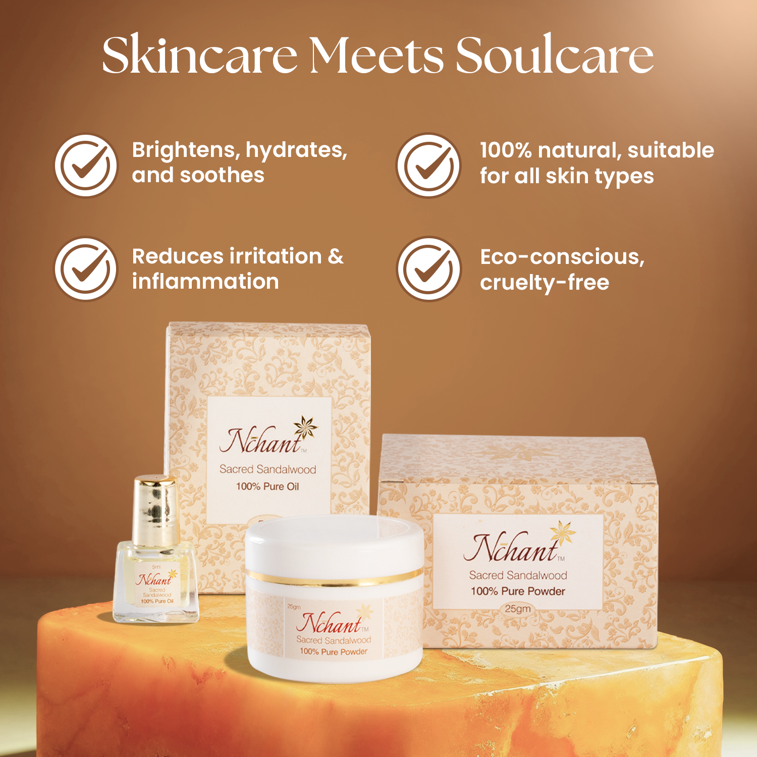 Nchant’s Santal Glow Combo for Skin Brightening & Soulful Self-Care